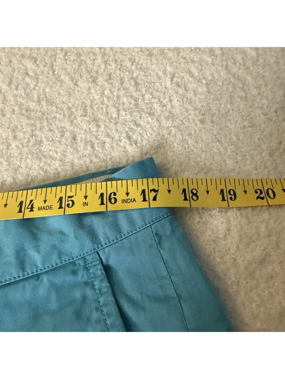 Polo Ralph Lauren Men’s Pima Cotton Shorts Turquoise Size 35 Flat Front